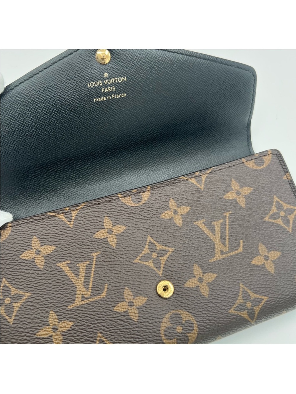 Louis Vuitton Monogram Reverse Long Portefuille Sarah Wallet in Box 💯Authentic - Picture 8 of 11